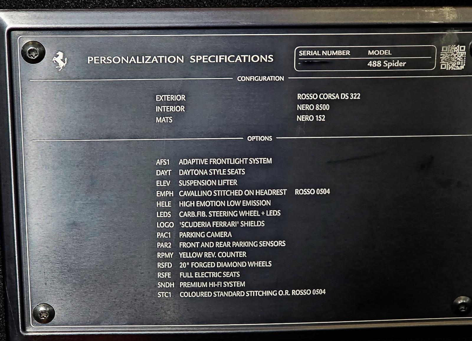 Ferrari 488 Spider,Deutsch,Power-Garantie,Lift,JBL