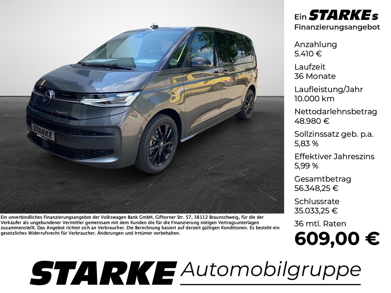 Volkswagen T7 Multivan 2.0 TDI DSG Edition  Panodach AHK Na