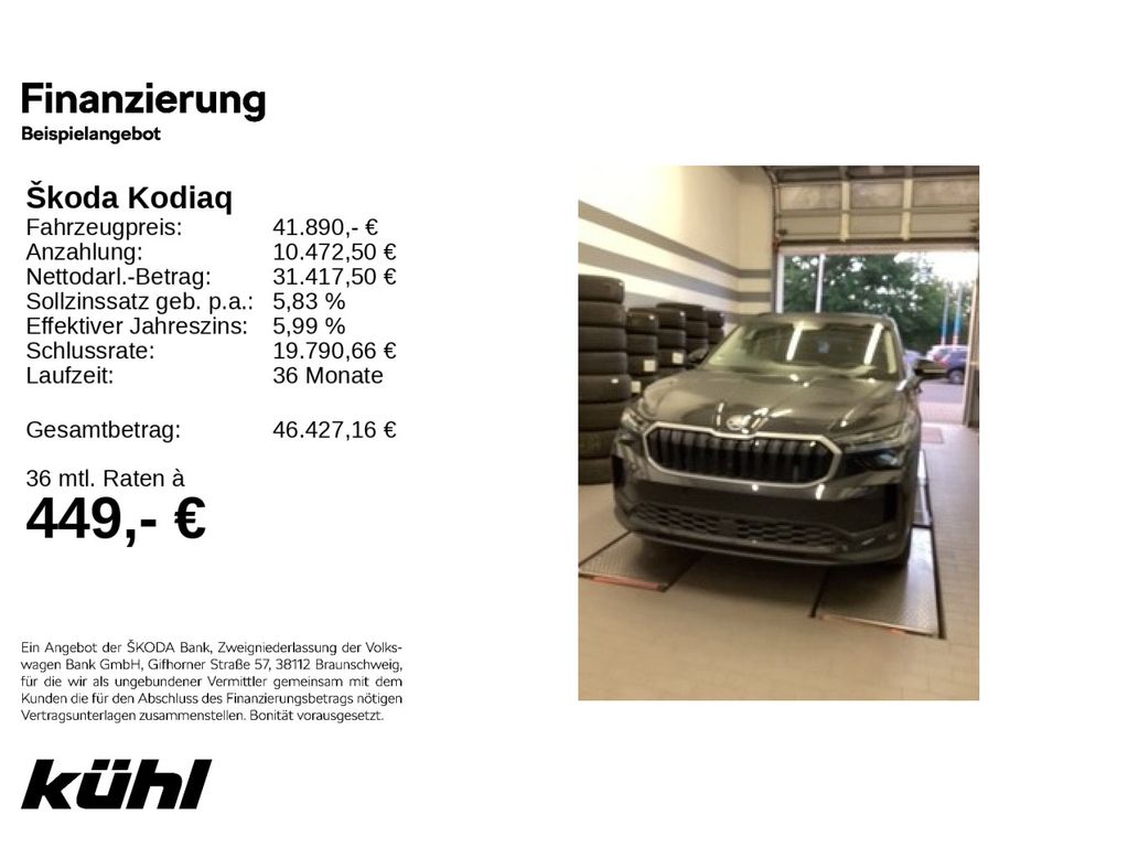 Skoda Kodiaq 2.0 TDI DSG 4x4 7.Sitzer Selection Navi,A