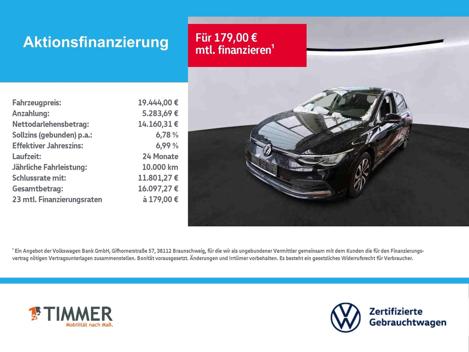 Volkswagen Golf VIII 1.5 eTSI DSG ACTIVE +LED +ACC +VIRTUAL