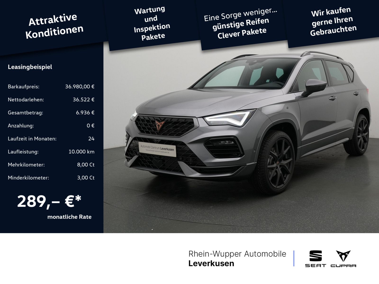 Cupra Ateca 1.5 TSI SHZ NAVI AHK ACC FACEL. LED 360°