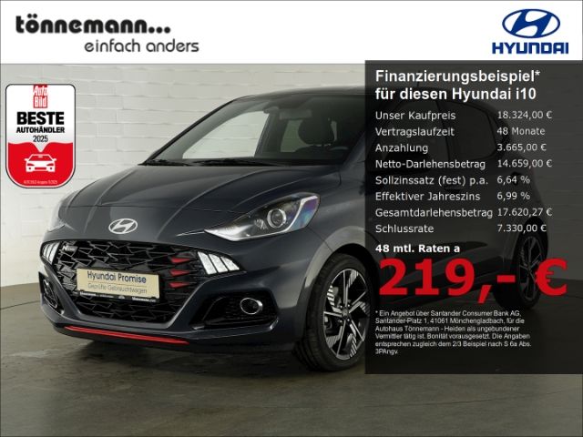 i10 FACELIFT T-GDI N-LINE+NAVI+RÜCKFAHRKAMERA+CA