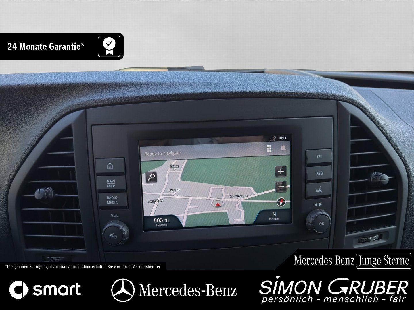 Fahrzeugabbildung Mercedes-Benz eVito 112 Kasten Lang Navi DAB Kamera 3 Sitzer