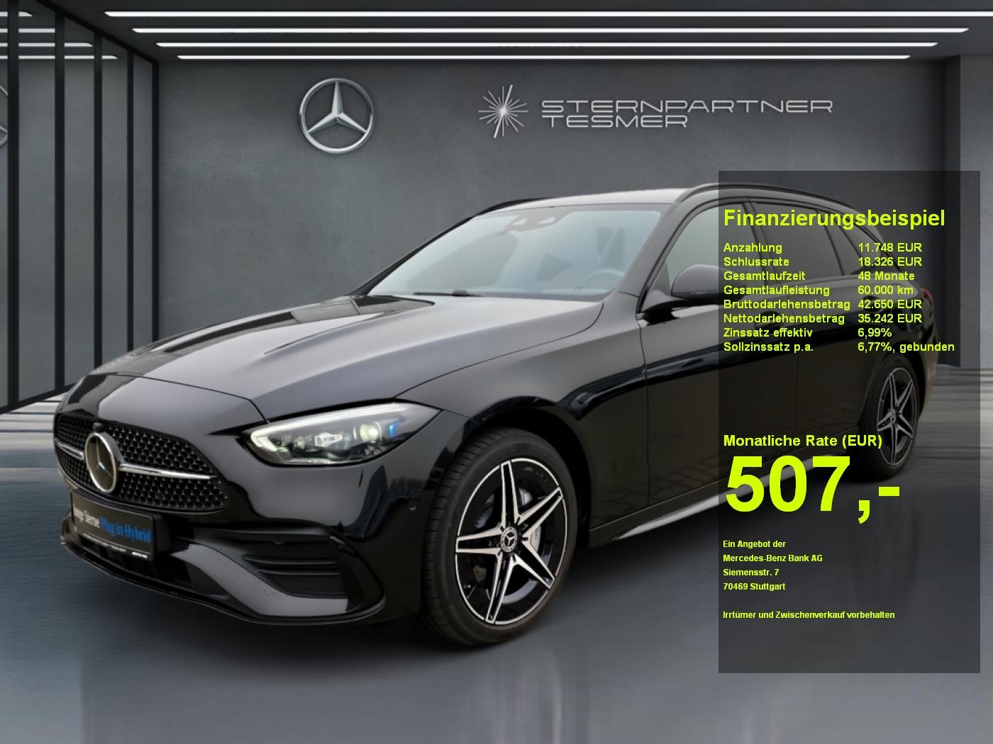 Mercedes-Benz C 300 e T AMG Night AHK DiLED MEM Burmester ACC