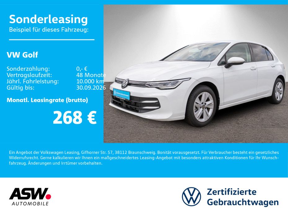 Volkswagen Golf Life 1.5 TSI LED Navi RFK SHZ HUD Stdhzg