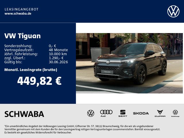 Tiguan R-Line 2,0 l TSI 4M DSG *LED+*AHK*PANO*