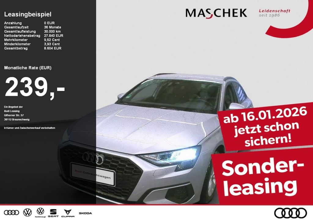 A3 Sportback 30 TDI VCplus Standh Naviplus Parka