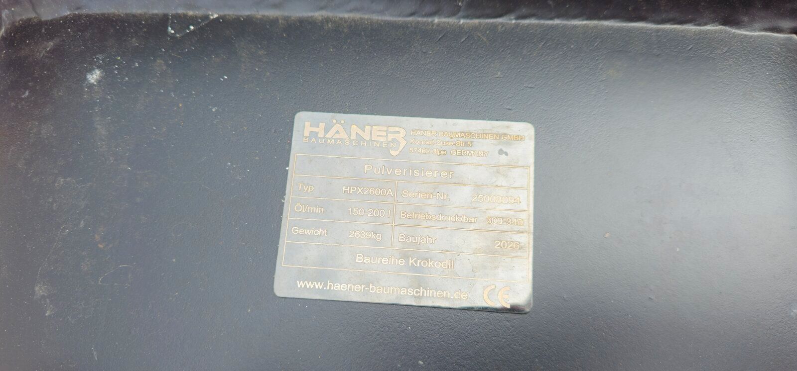 Fahrzeugabbildung Liebherr Haener HPX2600A / Pulverisierer Abbruch Zange