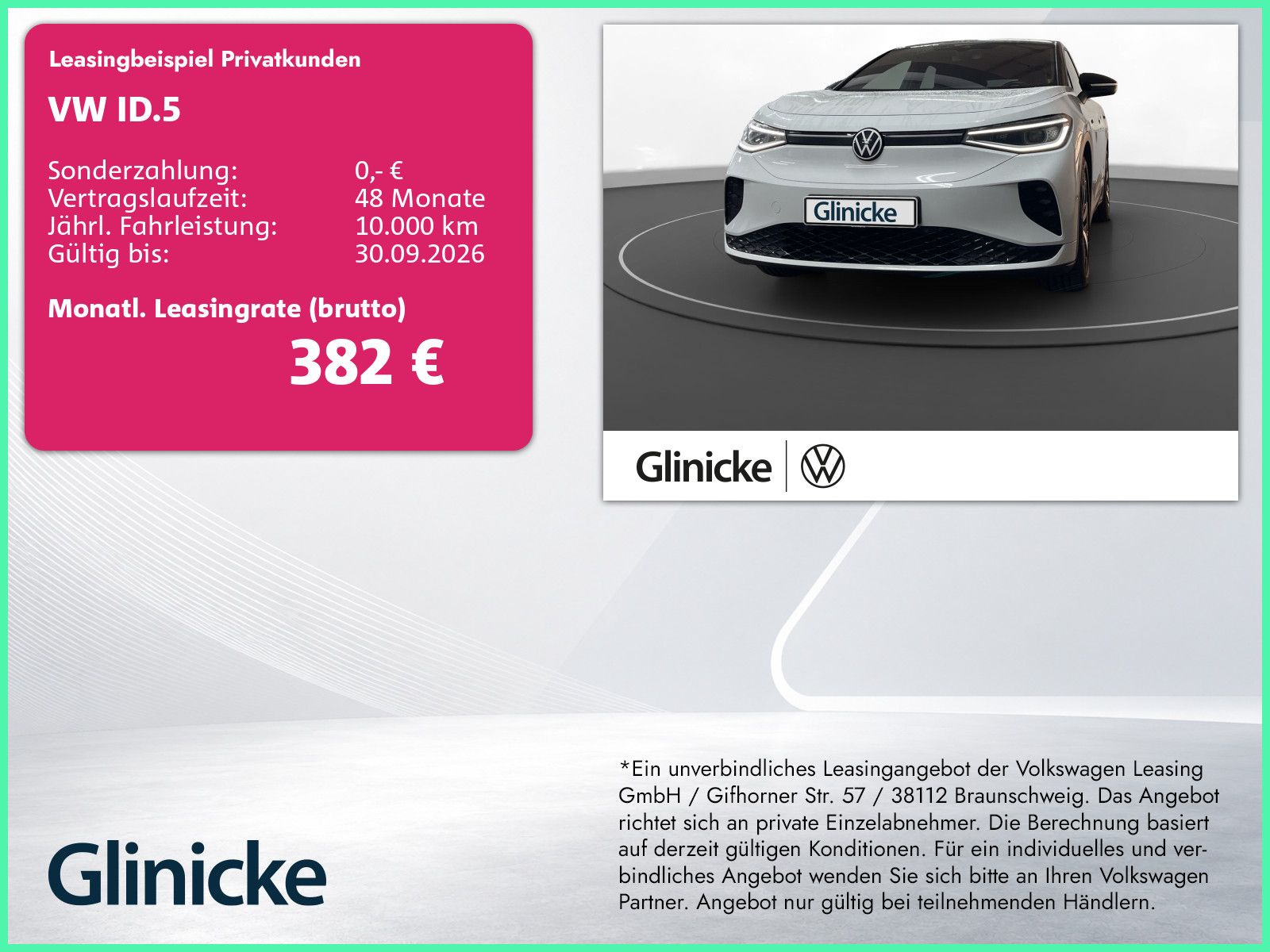 Volkswagen ID.5 GTX 4M Pano Matrix LM 20" Navi RFK ACC Wärm