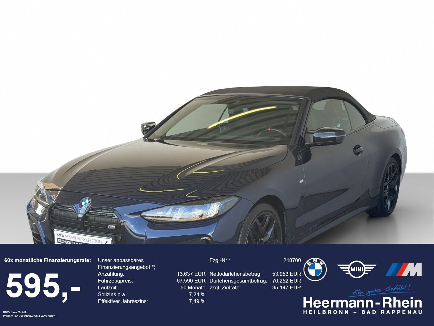 BMW M440iA xDrive Cabrio M Sport Pro LiveCock.ACC.SH foto 1