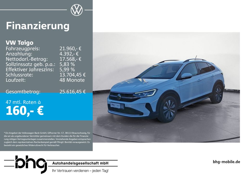 Taigo MOVE 1,0 l TSI OPF 7-Gang-Doppelkupplungsg