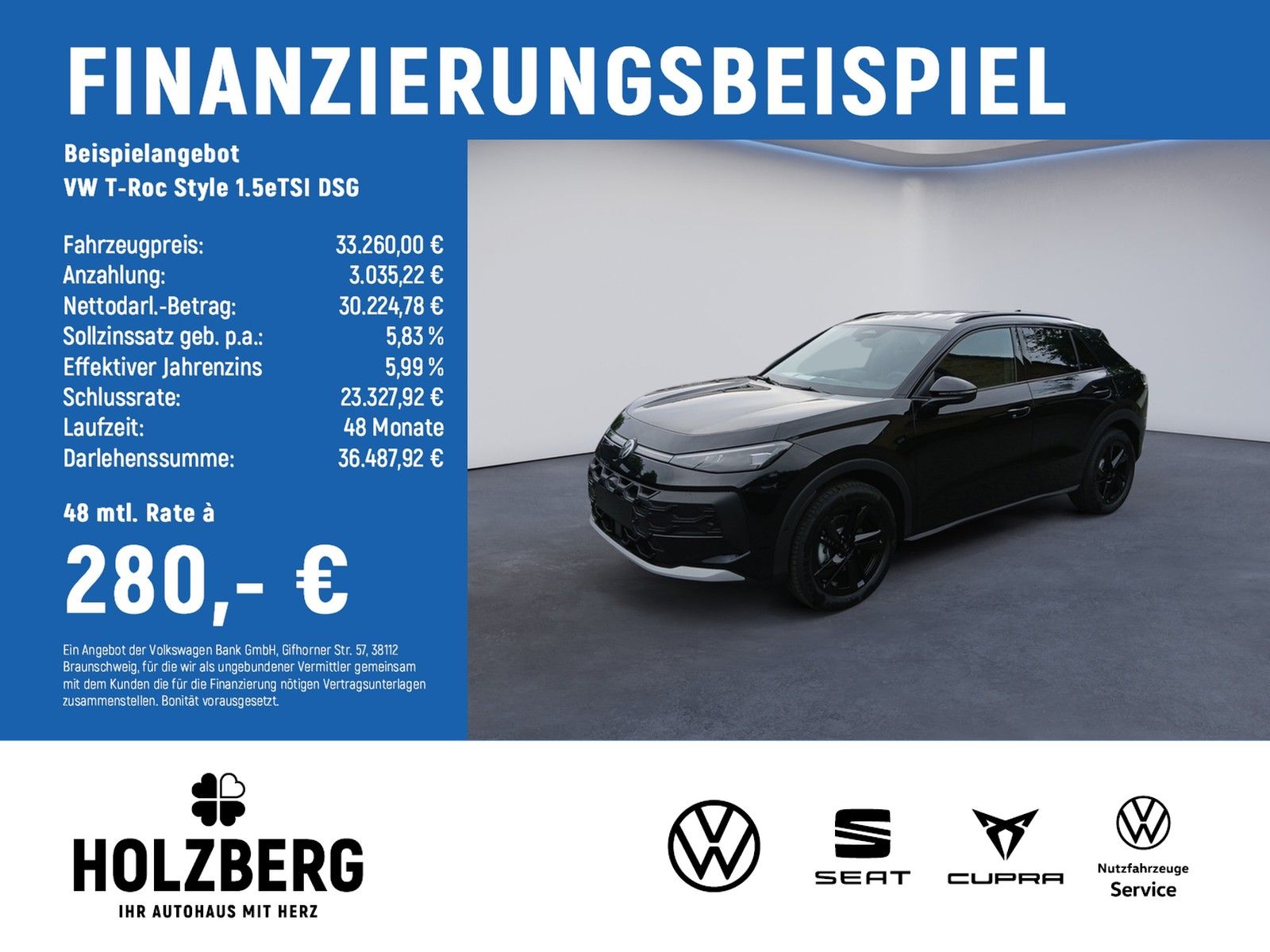 Volkswagen T-Roc Style 1.5eTSI DSG IQ.DRIVE+AHK+BLACK STYLE