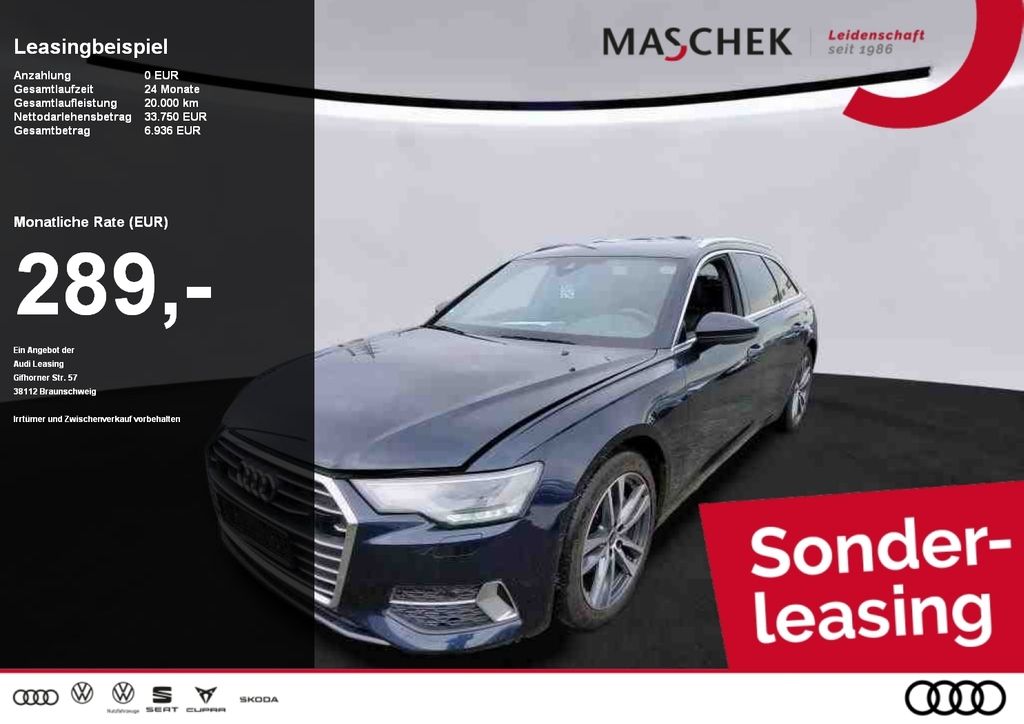 Audi A6 Avant Sport 45 TFSI Sonderleasing ohne zzgl K