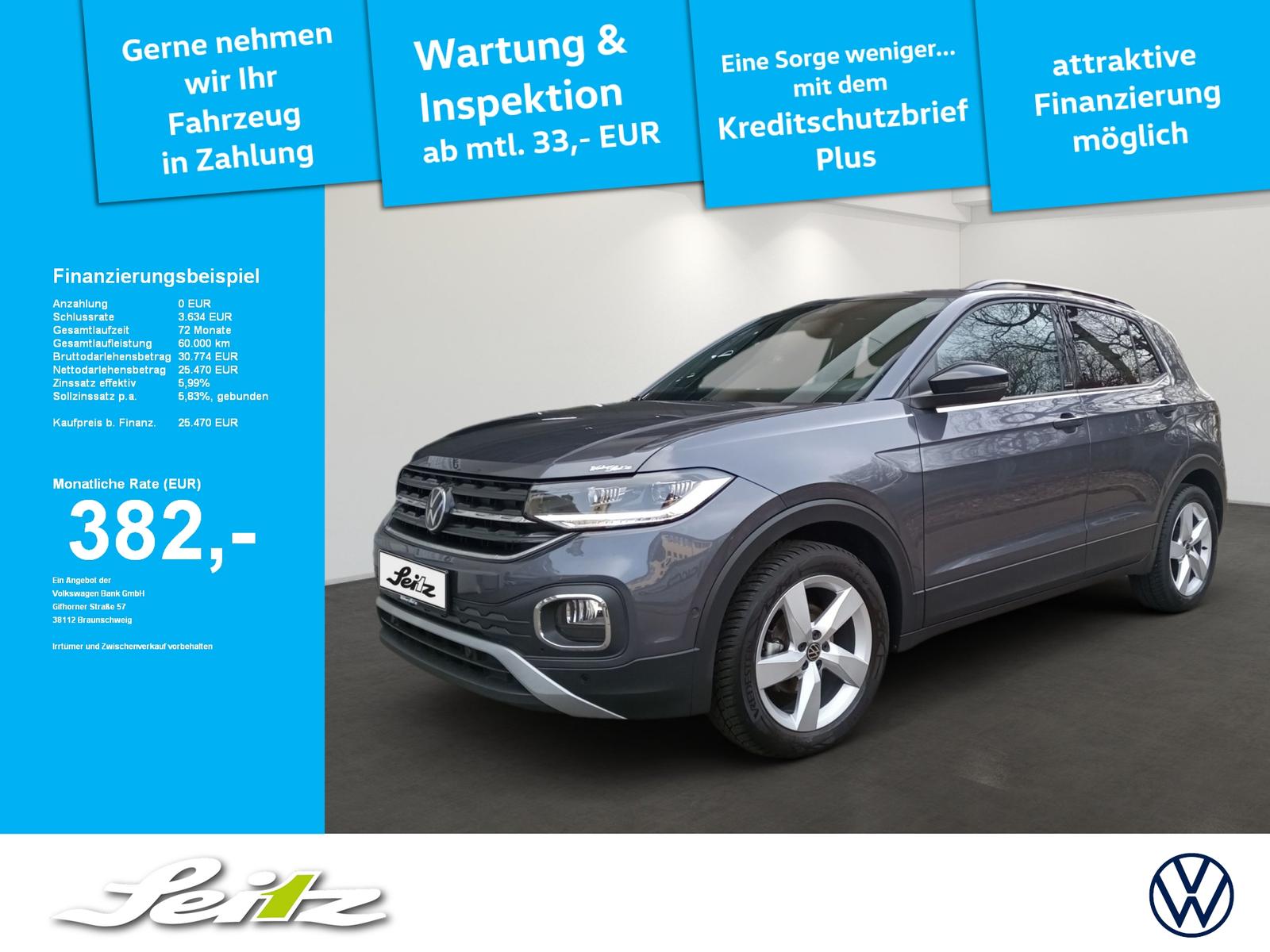 Volkswagen T-Cross 1.5 TSI DSG Active LED. Rückfahrkamera.