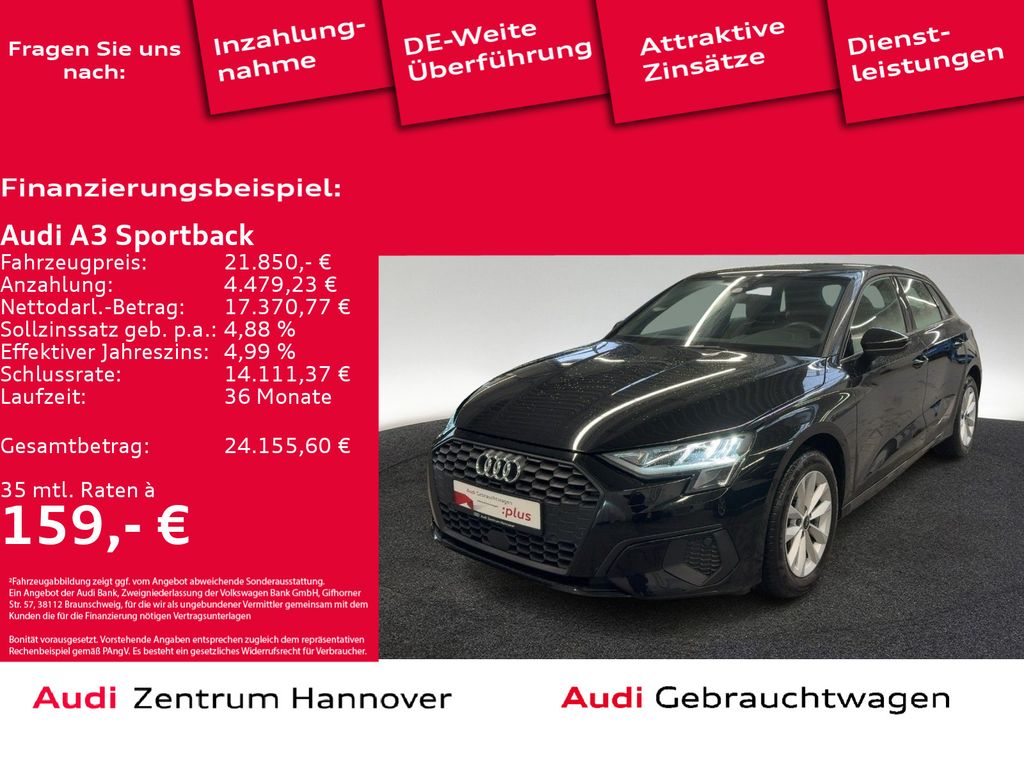 A3 Sportback 30 TFSI Kamera LED Navi virtual DAB