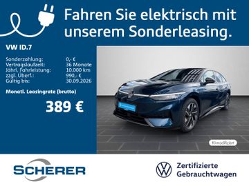 Volkswagen ID.7 Pro 82kWh SOH:100% AHK RFK NAVI MATRIX 5J.G