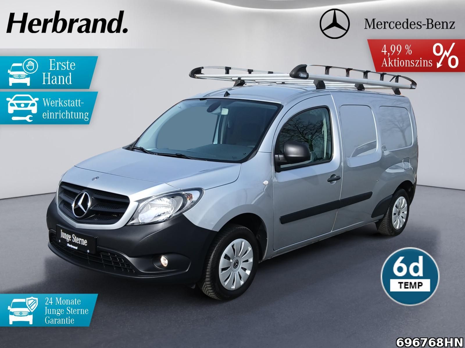MERCEDES-BENZ Citan 111 CDI XXL 6-G*Klima*Navi*Regal*Dachträge