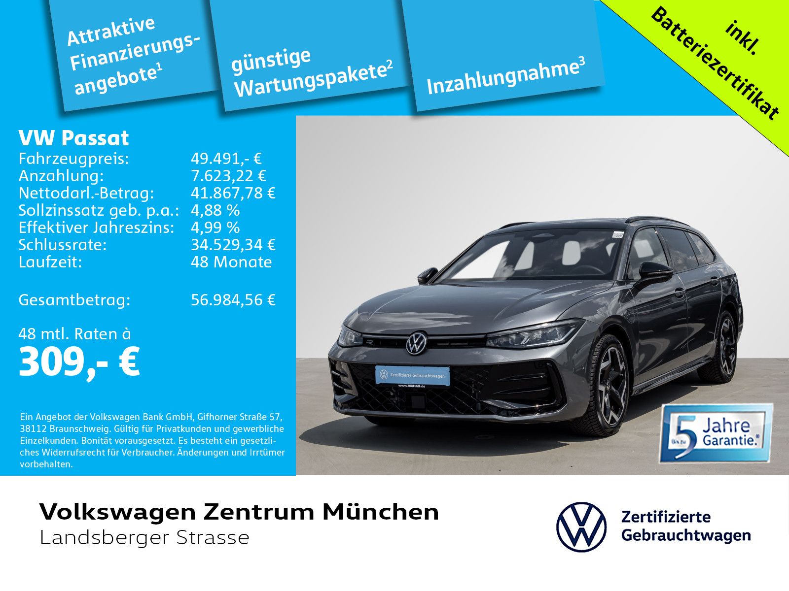 VW Passat R-Line 1,5 TSI eHybrid AHK ACC DCC IQ.Lig
