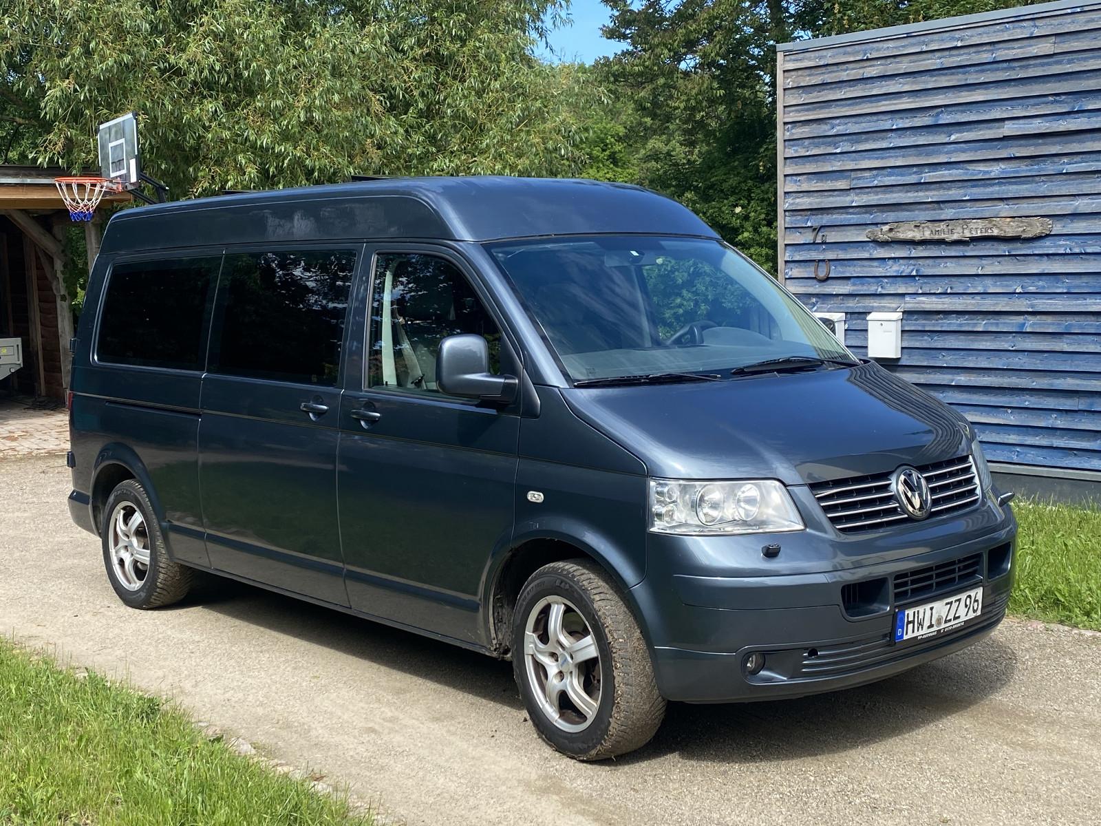 Volkswagen T5 lang, Mittelhochdach, LPG, Motor nur 25.000km