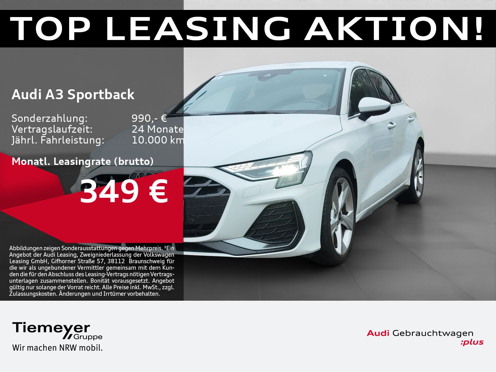 Audi A3 Sportback 30 TFSI 2x S LINE LM18 AHK SONOS Hu