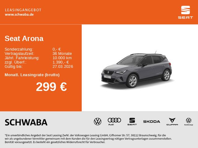 Arona FR 1.0 TSI DSG *LED*ACC*AHK*NAV*R-KAM*PDC*
