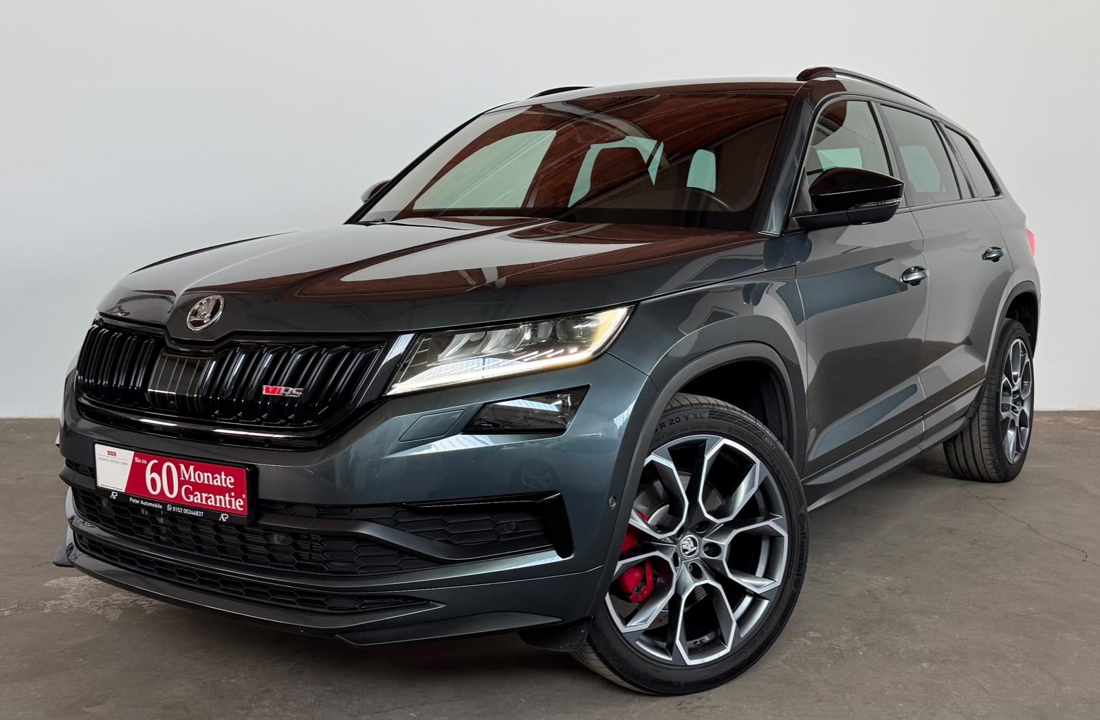 Skoda KODIAQ RS 1. HAND 4x4 ACC LANE CARPLAY AHK 8XALU