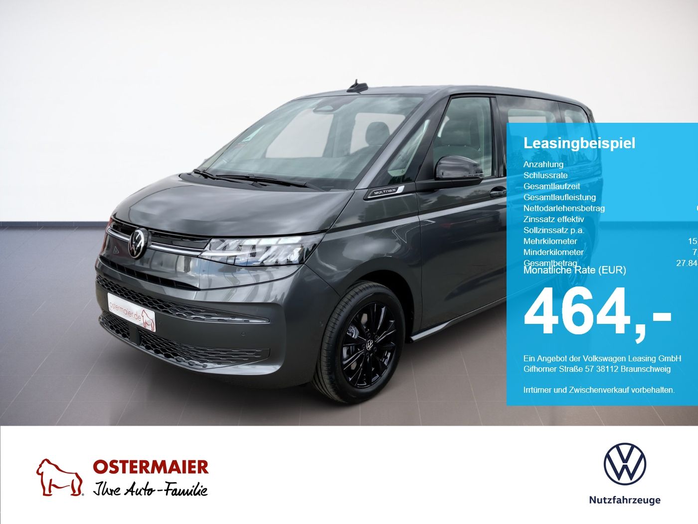 Volkswagen T7 Multivan 2.0 l TDI 7-Gang DSG AHK,STHZG,NAVI