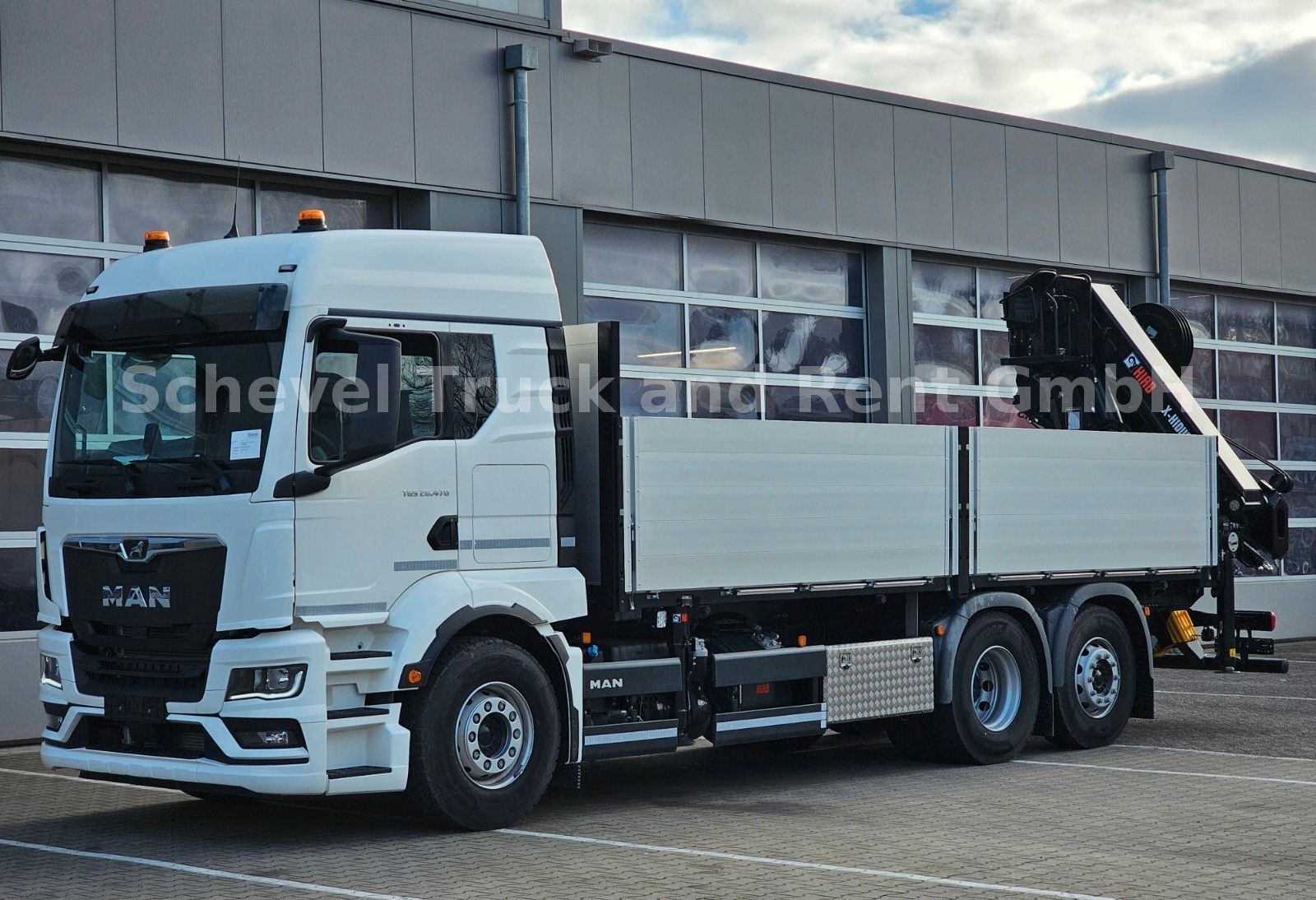 Fahrzeugabbildung MAN TGS 26.480 Baustoffpritsche+ HIAB 258 -7 /6x2/LL
