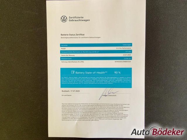 Volkswagen ID.3 Pro Performance 150 kWh 1-Gang-Automatik