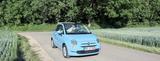 Fiat 500C 1.2 8V Cabrio in Babyblau 