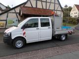 Volkswagen T5 Transporter Pritsche Doppelkabine Klima AHK - Volkswagen T5: Doppelkabine