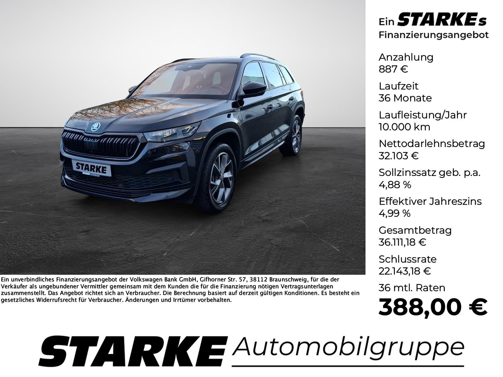 Skoda Kodiaq 2.0 TDI Sportline 4x4  Panodach AHK Navi 