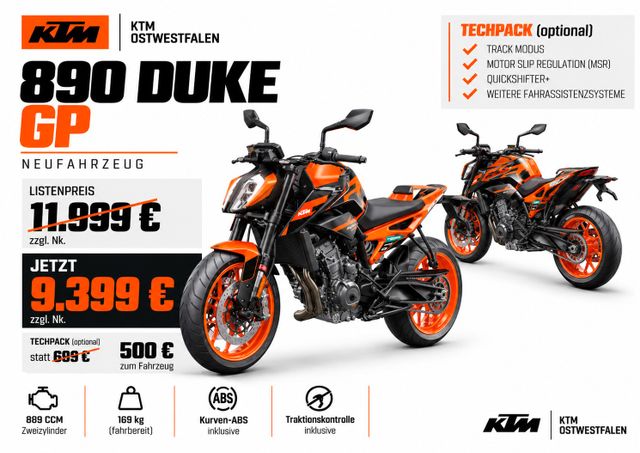 KTM 890 Duke GP *TECHPACK AKTION*