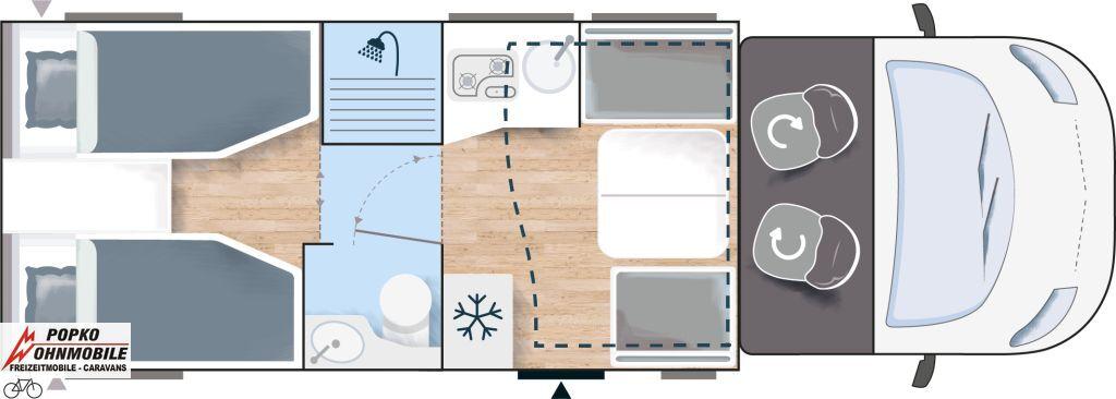Chausson Teilintegrierte 777GA Titanium Premium VIEL Zube