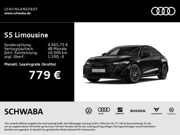 Audi Leasingangebot: Audi S5 Limousine TFSI 270 kW S tronic *AHK*HdUp*B&O*