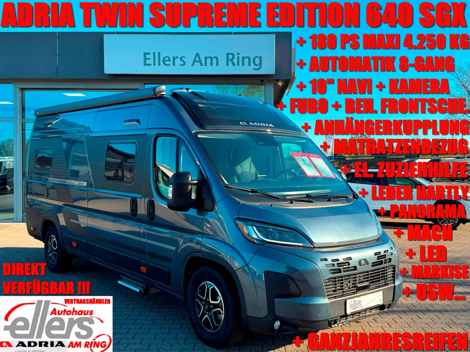 Adria TWIN SUPREME EDITION 640 SGX AUT LEDER NAVI AHK