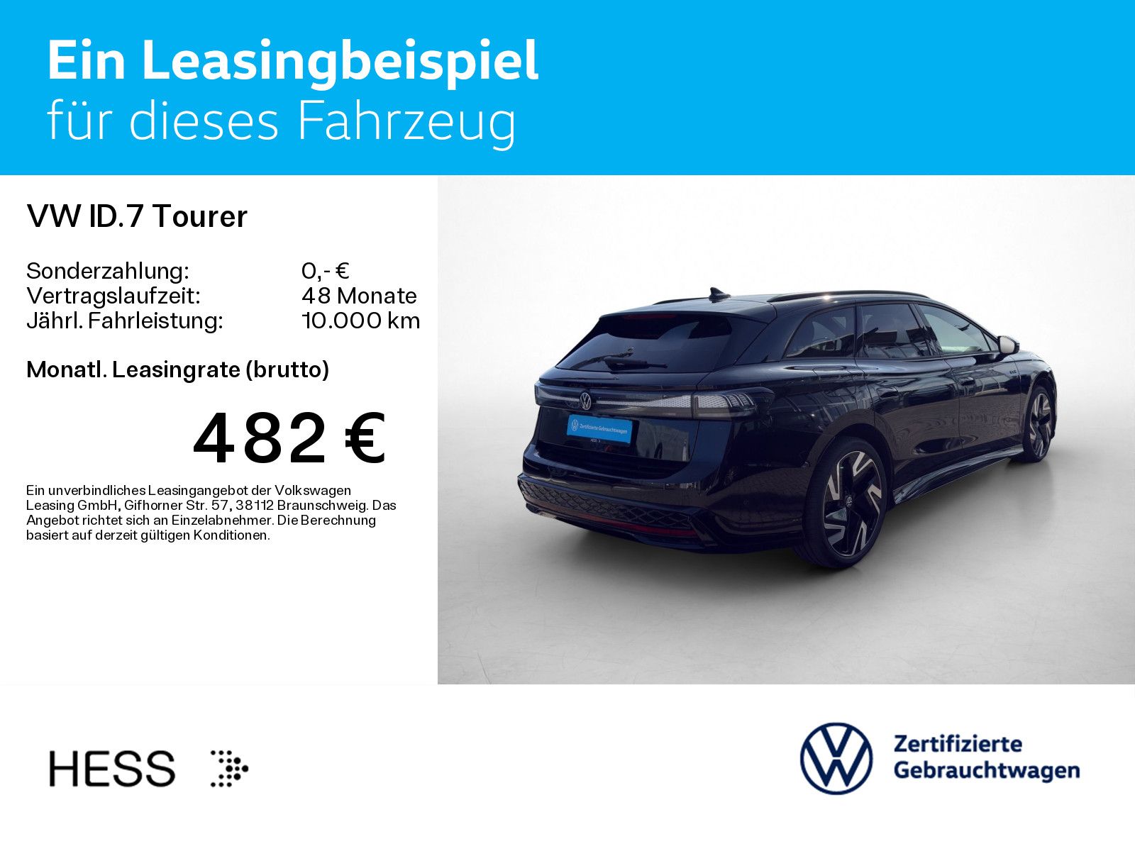 Volkswagen ID.7 Tourer GTX 4M*WÄRMEPUMPE*PANO*IQ.LIGHT*AHK* imagem 3
