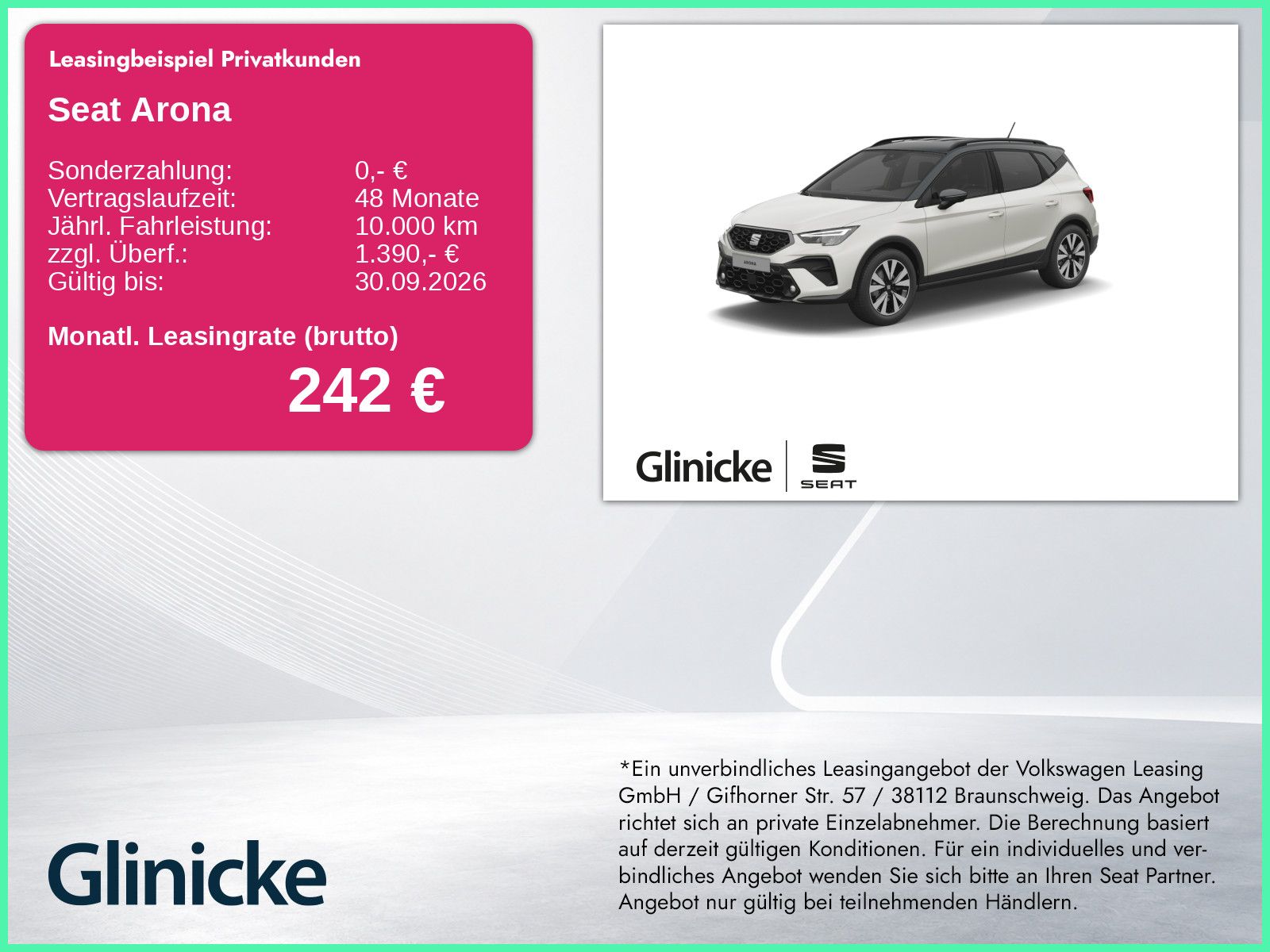 Seat Arona FR 1.0 TSI 85 kW Navi Sitzheizung