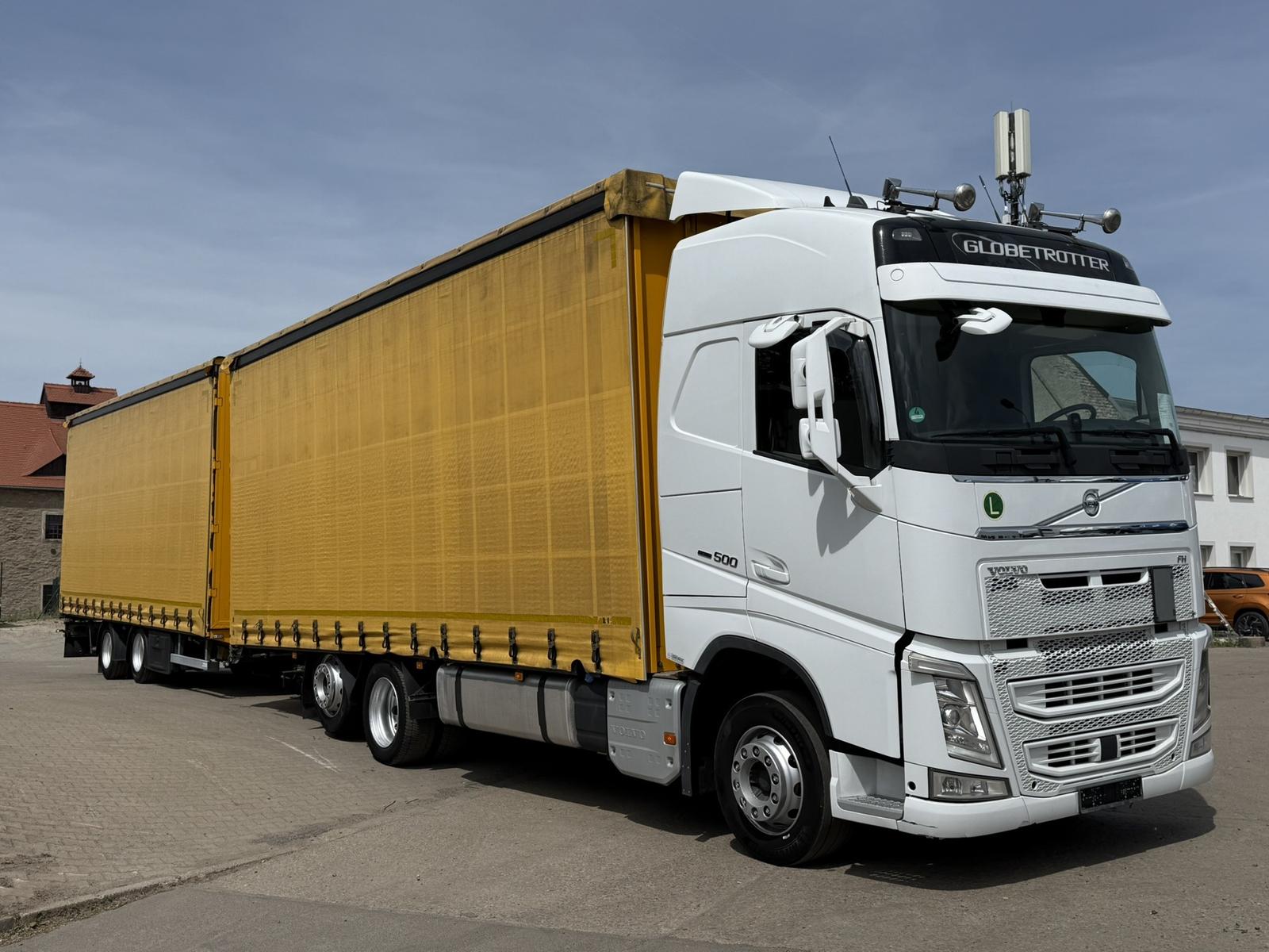 Volvo FH500 2x7,7m*Durchlader*ACC*Hubdach*KOMPLETTZUG