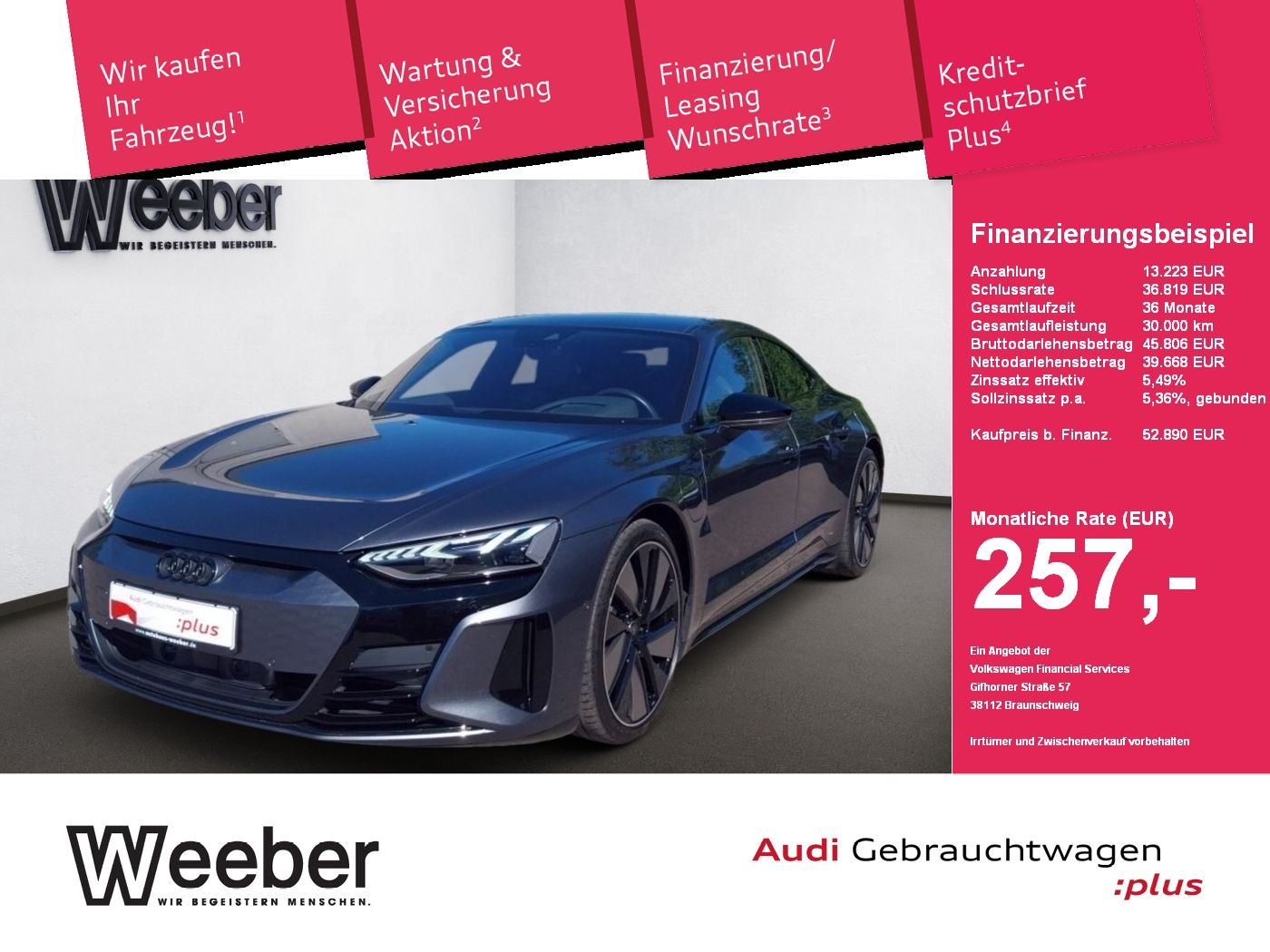 Audi e-tron GT quattro *B&O*HUD*MATRIX*BLACKSTYLE*