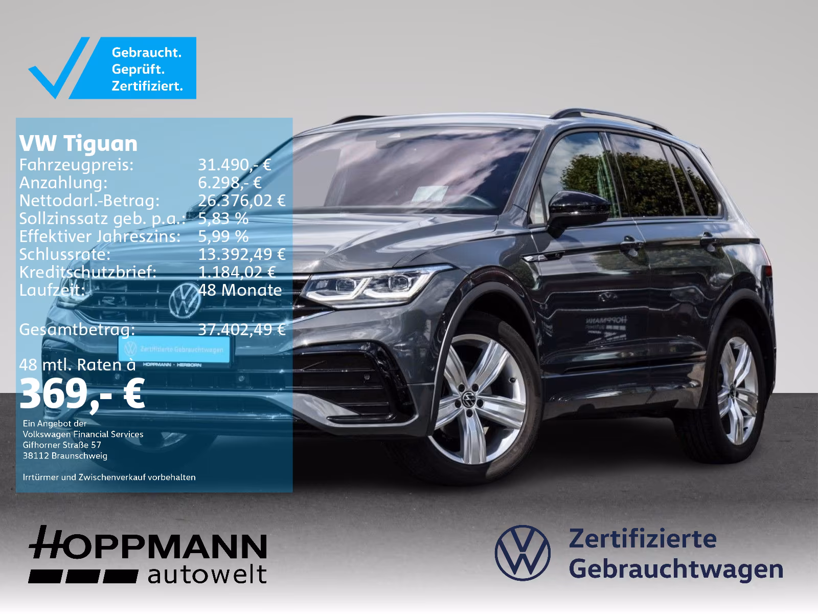Volkswagen Tiguan 1.5 TSI R-Line Black AHK Kamera HUD