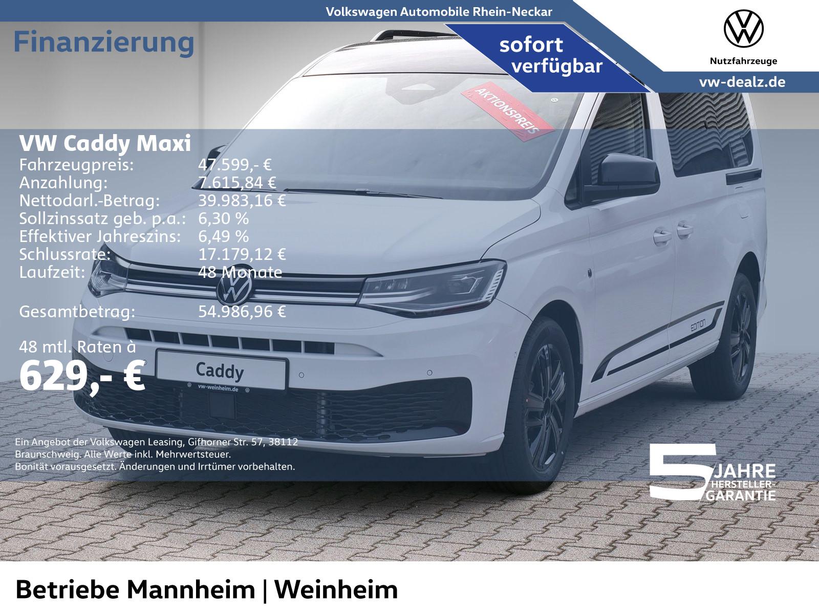 Volkswagen Caddy Maxi Life 7-Sitzer 2.0 TDI DSG Klima AHK