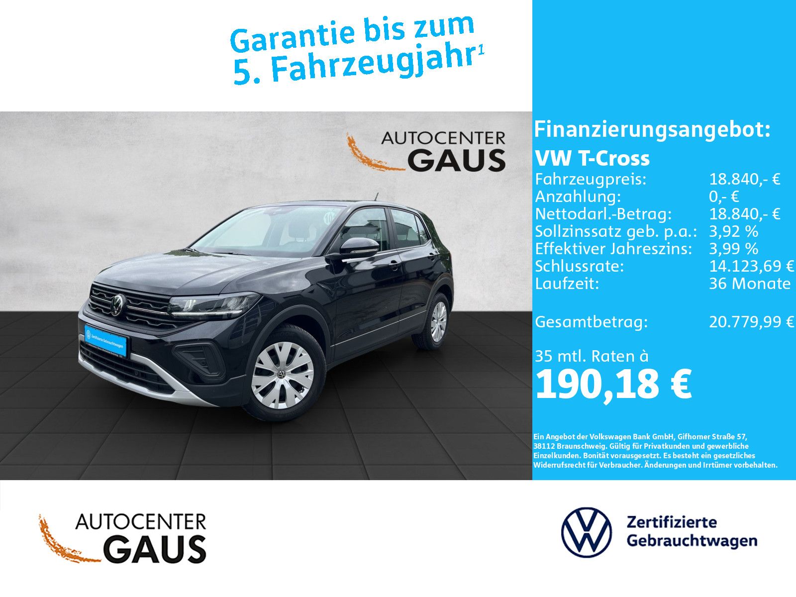 T-Cross 1.0 TSI LED*SHZ*App-Connect