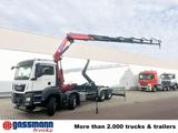 MAN TGS 35.480 8X4 BL, Intarder, Kran HMF 3220-K6, - Rettungswagen