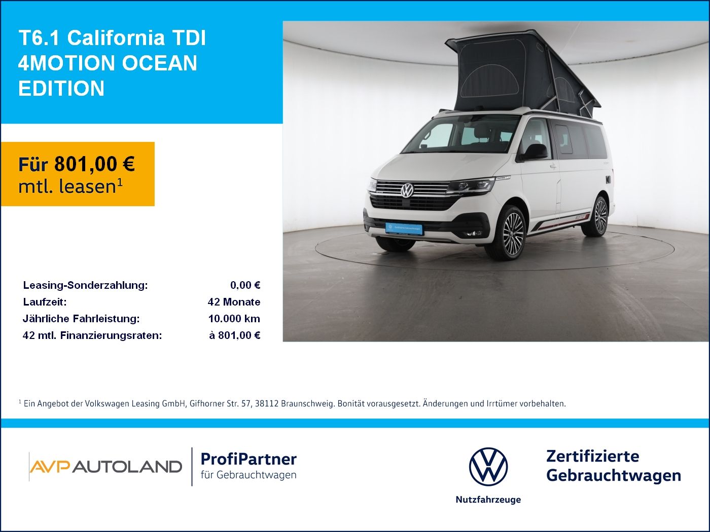 Volkswagen T6.1 California TDI 4MOTION OCEAN EDITION
