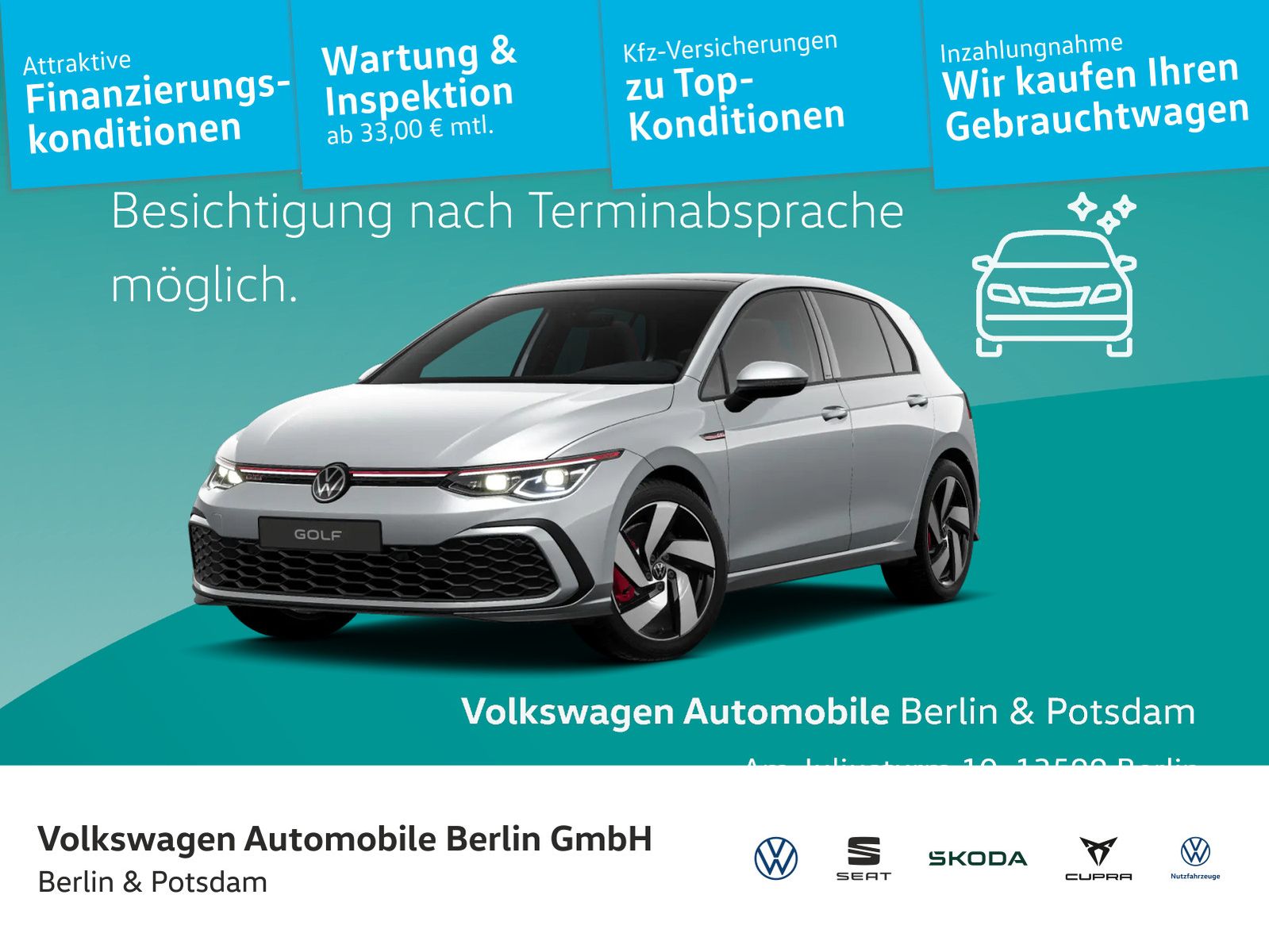 Volkswagen Golf VIII 2.0 TSI GTI DSG Navi LED Pano Kamera C