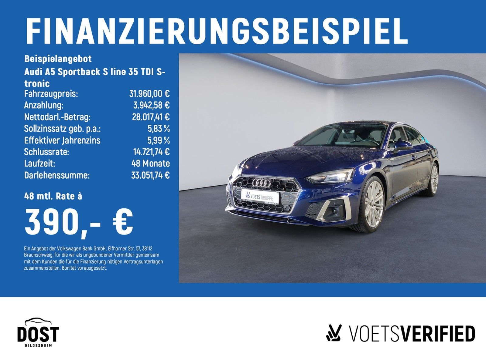 Audi A5 Sportback S line 35 TDI S-tronic ACC+LED+NAVI