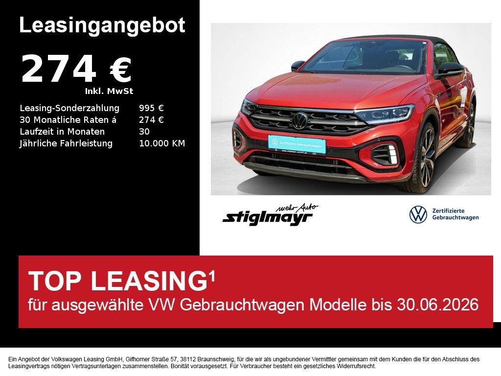 Volkswagen T-Roc Cabrio R-line Black Style 1.5 TSI ACC+IQ