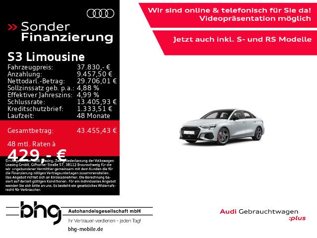 AUDI S3 Limousine quattro S-tronic HUD Navi B&amp;O ACC