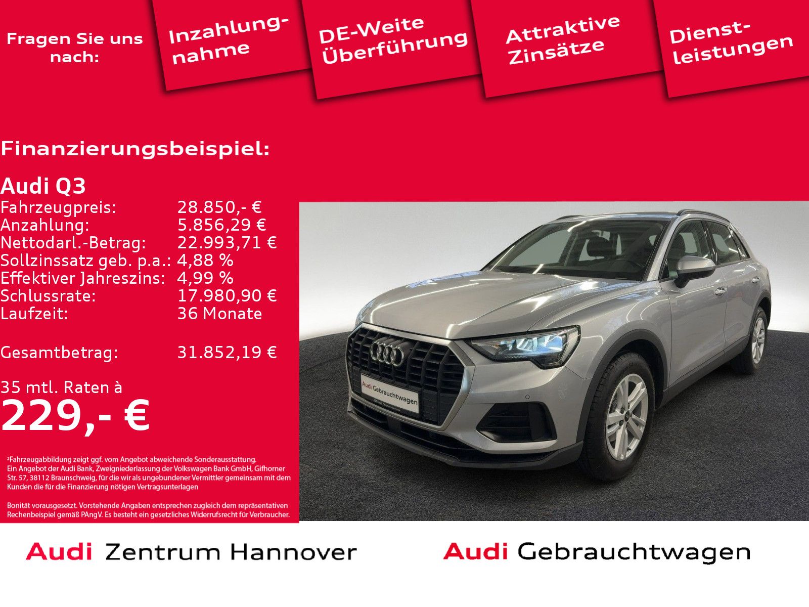Audi Q3 35 TDI Navi virtual LED DAB
